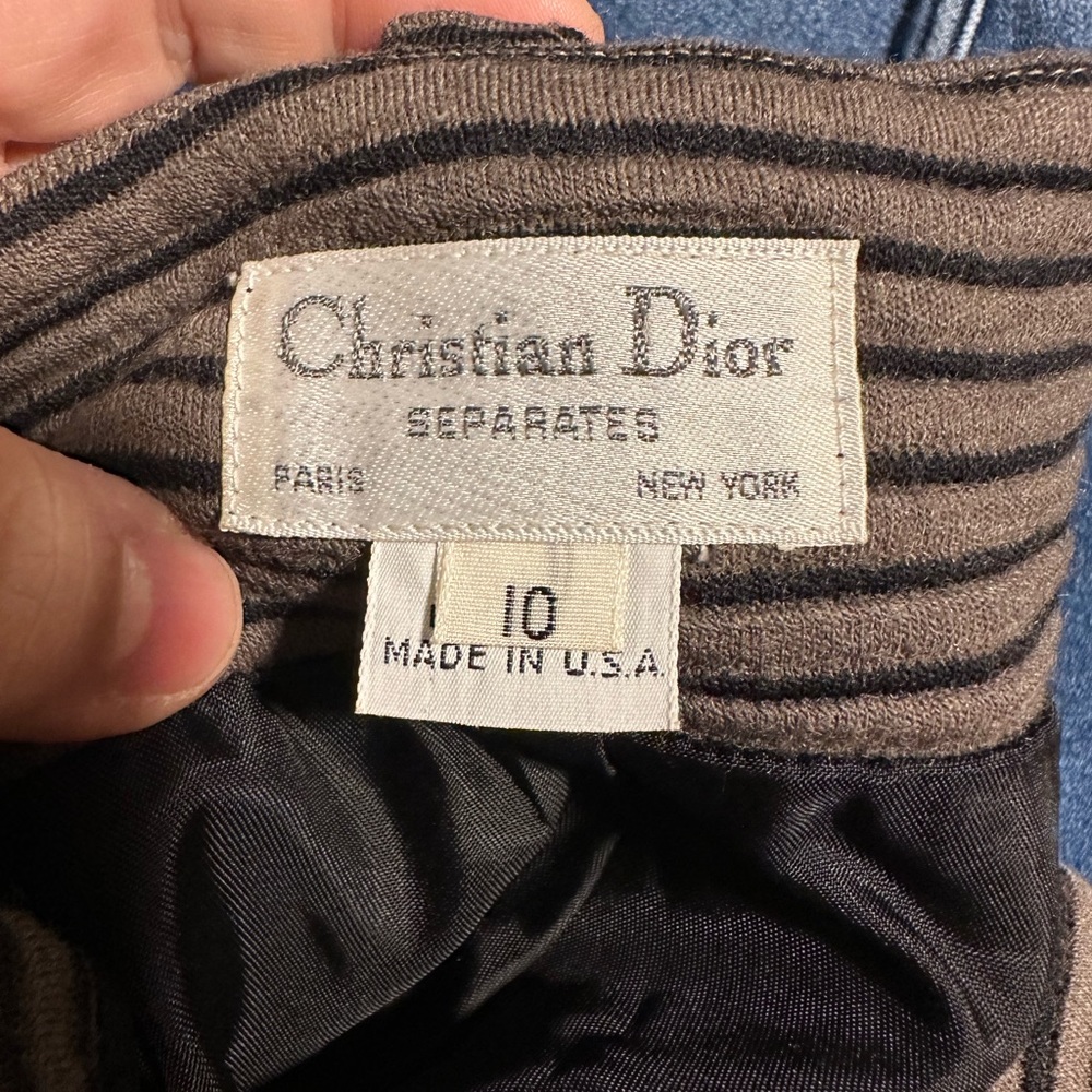 Vintage Christian Dior High Waisted Pencil Skirt Size 10 Luxury Old Money - Picture 6 of 6